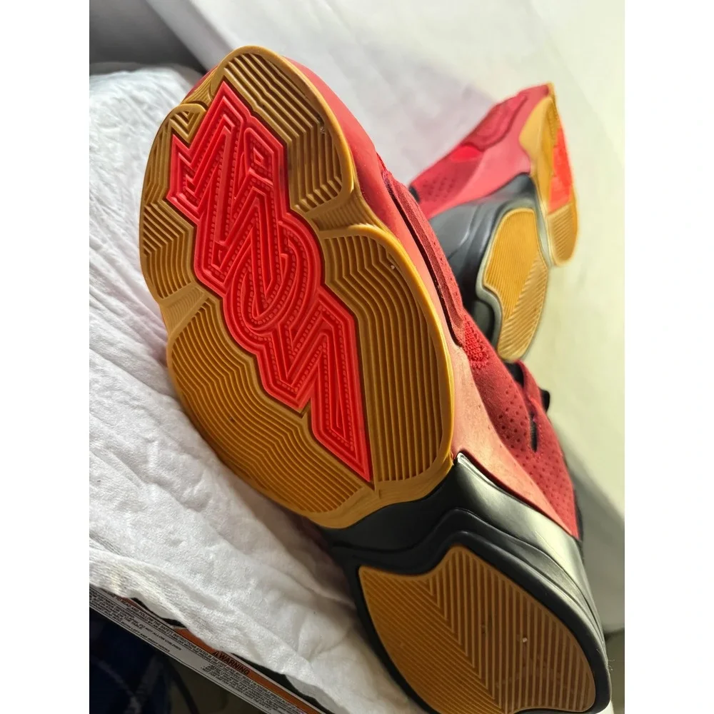 Jordan Zion 2 Basketball Shoes Mens 10.5 University Red Black Gum DO9073-600 Top